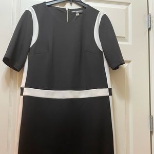 Karl LAGERFELD Dress BLACK/WHITE size 14